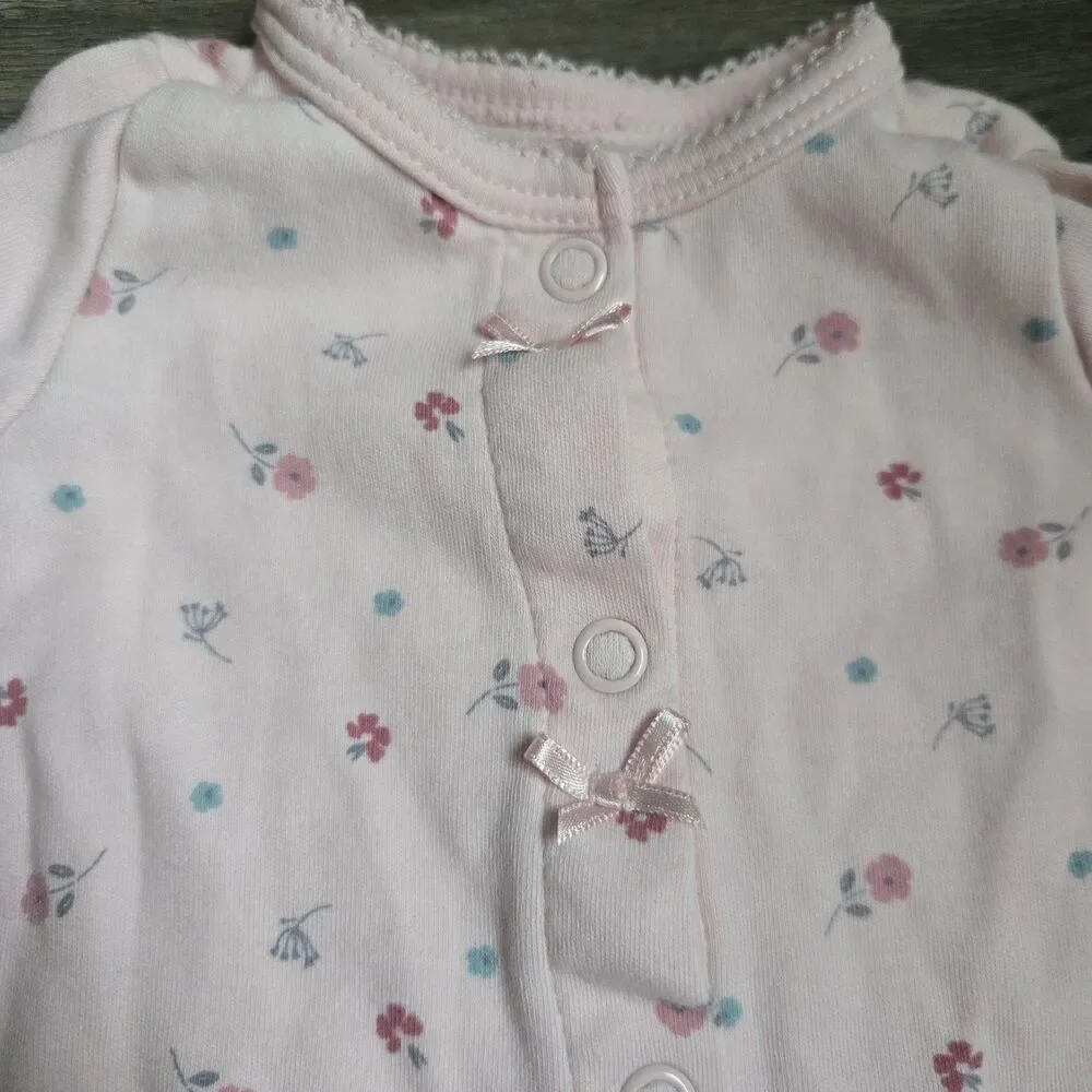 Lot Baby Essentials Modern Moments Gerber Newborn NB Sleeper Footie Romper Boho